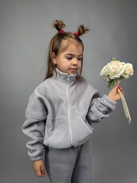 Enia.kids Кофта тепла TSF0337, 128, світло-сірий TSF0337 фото