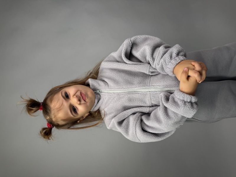 Enia.kids Кофта тепла TSF0337, 128, світло-сірий TSF0337 фото