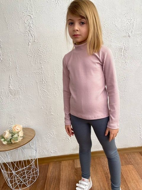 Enia.kids Гольф рубчик-мустанг "Базовий" P, 116, пудра BB0012 фото
