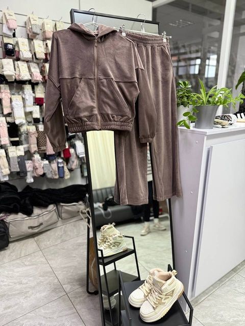 Enia.kids Кофта тепла "Велюр" PL0336, 128, мокко PL0336 фото