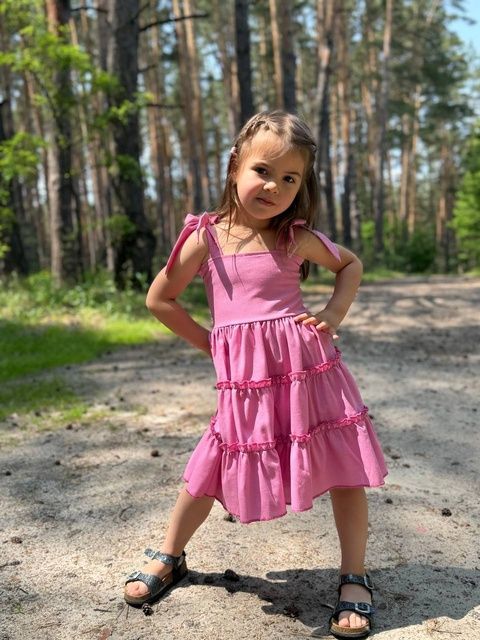 Enia.kids Сукня DRLN046PK, 122, рожевий DRLN046PK фото