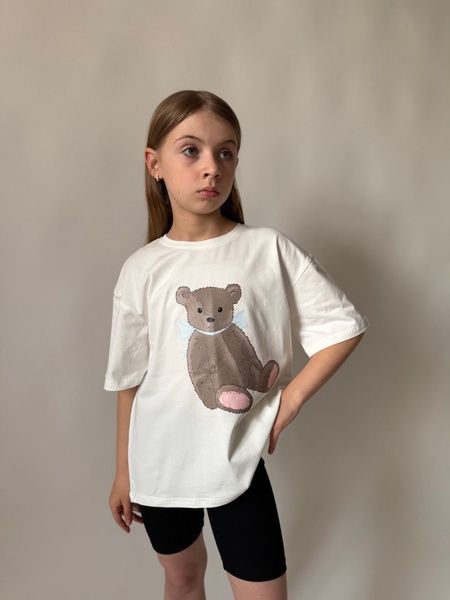 Enia.kids Футболка PRO "Ведмедик" TSKL0620ML, 122 , молочний TSKL0620ML фото