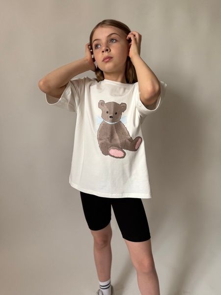 Enia.kids Футболка PRO "Ведмедик" TSKL0620ML, 122 , молочний TSKL0620ML фото