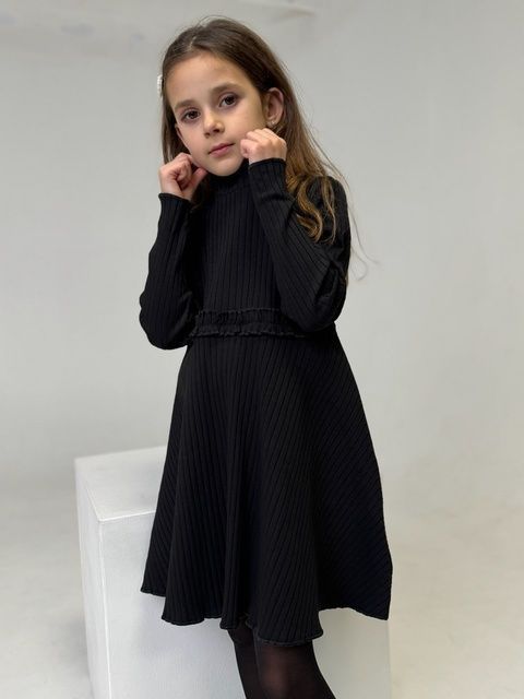 Enia.kids Сукня &ldquo;Рюша&rdquo; DRRS044BLK, 116, чорний DRRS044BLK фото