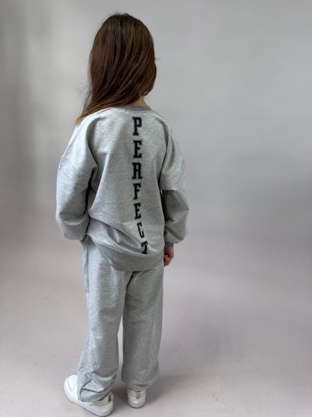 Enia.kids Світшот PR "Perfect" SWTD20325GY, 116, сірий меланж SWTD20325GY фото