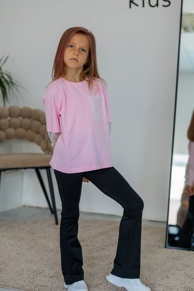 Enia.kids Лонгслів "Iris", 152, рожевий EK0343 фото