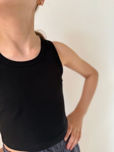 Enia.kids Топ-майка TMKL062BLK, 128 (128-134), чорний TMKL062BLK фото