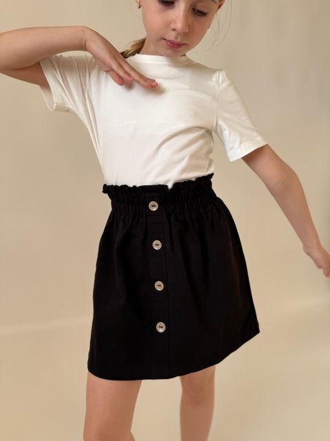 Enia.kids Спідниця &ldquo;Ґудзики&rdquo; SKD2052BLK, 110, чорний SKD2052BLK фото