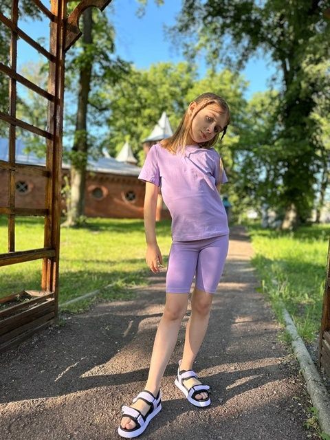 Enia.kids Футболка "Базова" TSKL066LV, 122, ліловий TSKL066LV фото