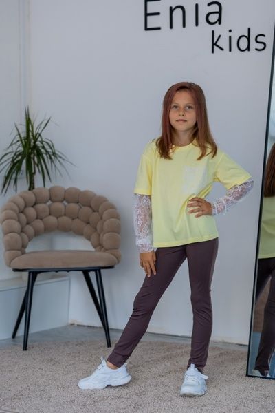 Enia.kids Лонгслів "Iris", 134, жовтий EK0343 фото