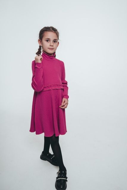Enia.kids Сукня &ldquo;Рюша&rdquo; DRRS044FX, 116, фуксія DRRS044FX фото