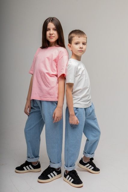 Enia.kids Джинси "МОМ" JNS0721, 122, блакитний JNS0721 фото