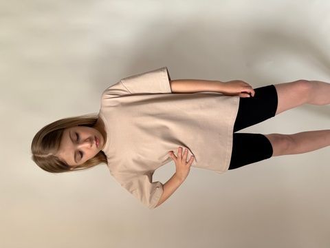Enia.kids Футболка "Оверсайз" TSKL0610DTA, 128, темний таш TSKL0610DTA фото
