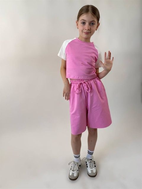 Enia.kids Топ-футболка TFKL063PK, 128, рожевий TFKL063 фото