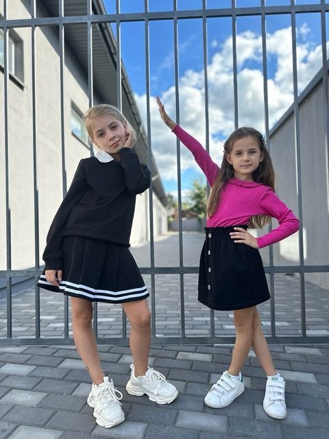 Enia.kids Світшот "Комірець" SWTD20326BLK, 128, чорний SWTD20326BLK фото